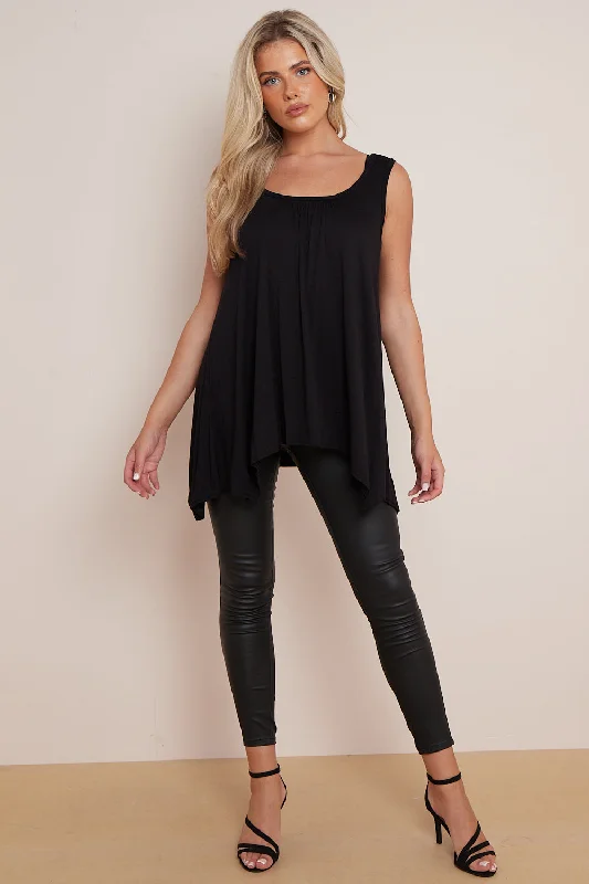 aftershock-london-black-sleeveless-top-with-asymmetric-hem