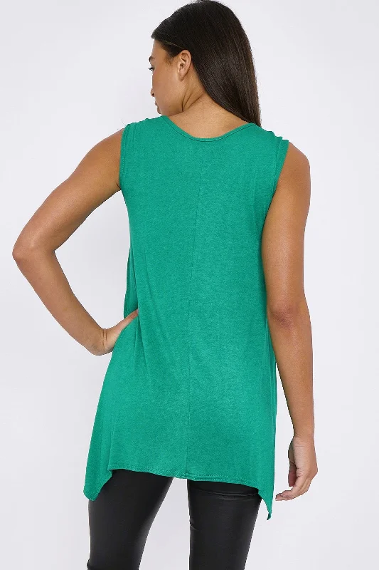 aftershock-london-jade-green-sleeveless-top-with-asymmetric-hem