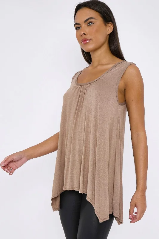 aftershock-london-mocha-sleeveless-top-with-asymmetric-hem