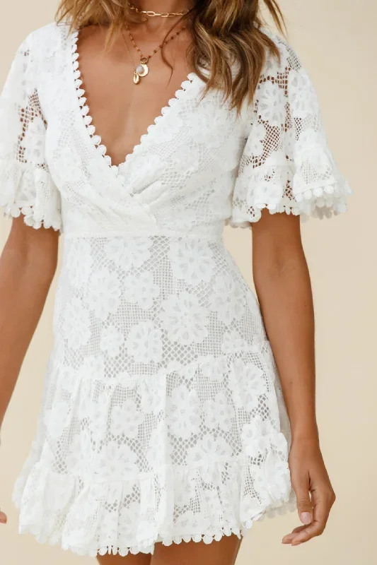 alaia-short-fluted-sleeve-crochet-lace-dress-white