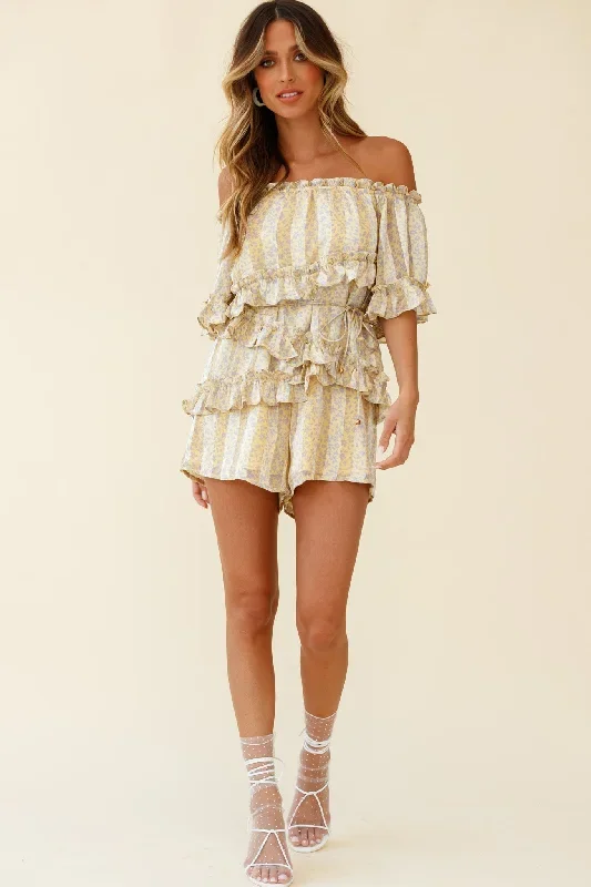 astoria-bardot-neckline-frill-romper-floral-stripe-print-yellow