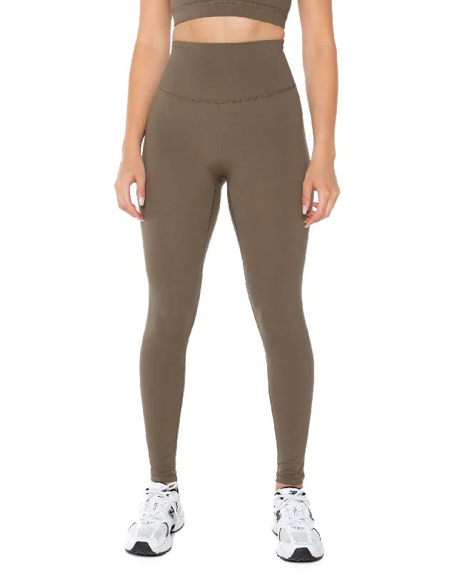 Aura Scrunch Leggings - Dusty Khaki