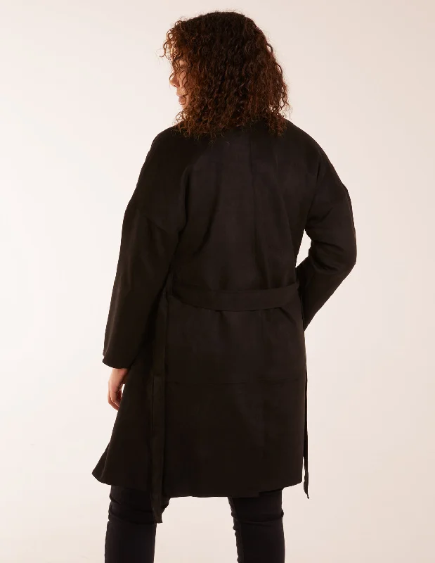 black-waist-detail-trench-style-jacket