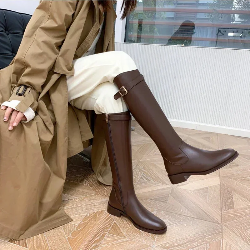 Bota Feminina de Inverno em Couro Legítimo - Icelyn