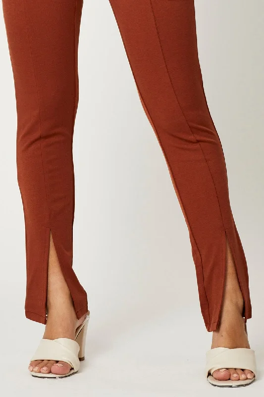 brown-high-rise-leggings-front-split-bt17294-80b