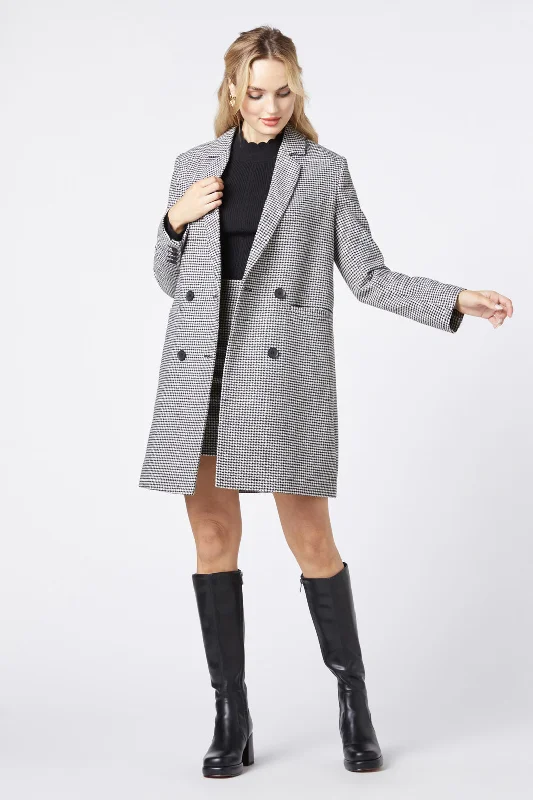 Clarissa Houndstooth Coat