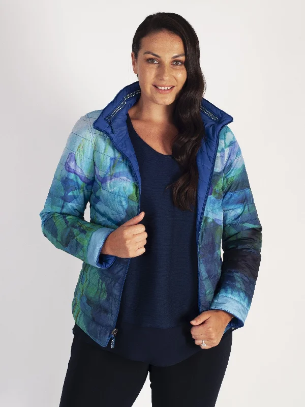 cobalt-blue-green-print-short-reversible-diamante-trim-quilted-jacket