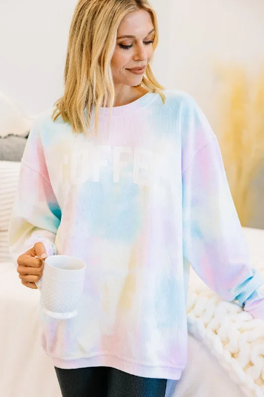 Coffee Graphic Tie Dye Sweatshirt