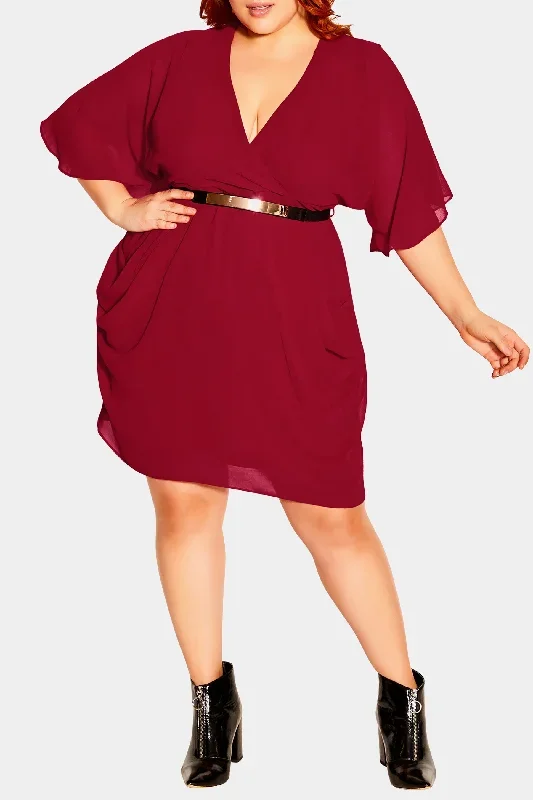 Color Wrap Dress