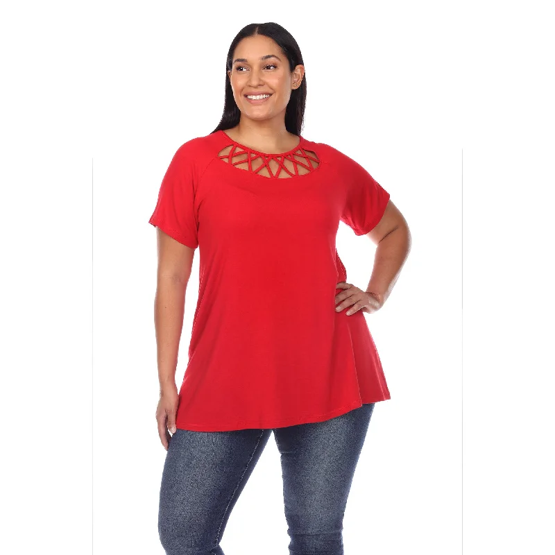 crisscross-cutout-short-sleeve-top-plus