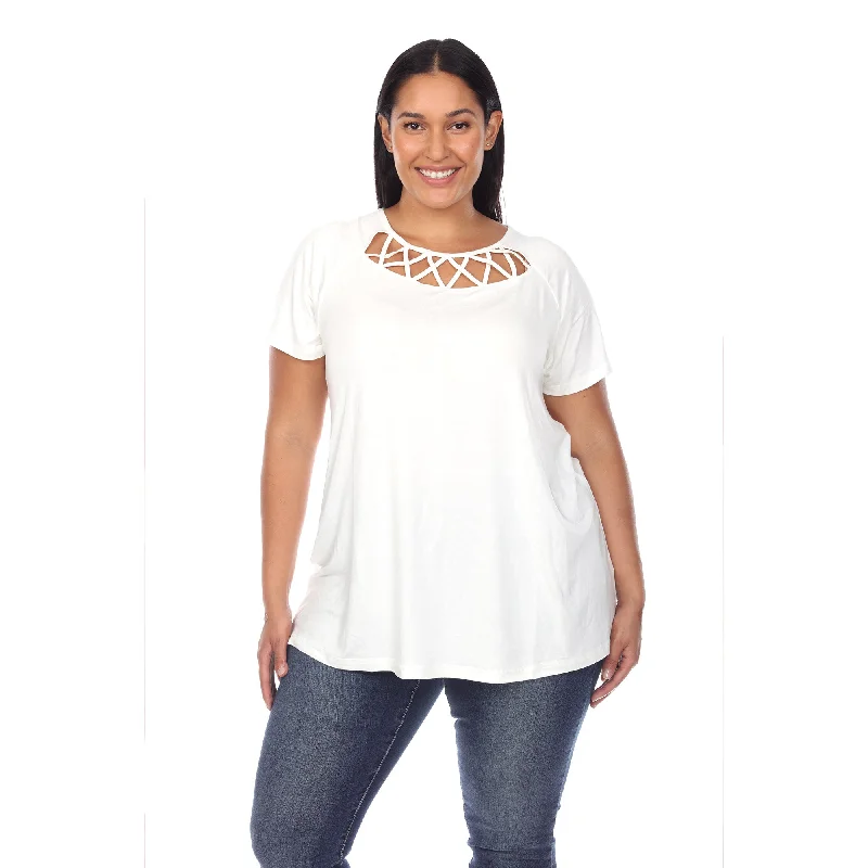 crisscross-cutout-short-sleeve-top-plus