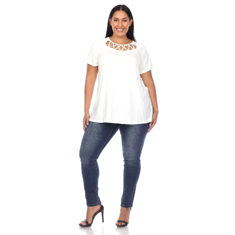 crisscross-cutout-short-sleeve-top-plus