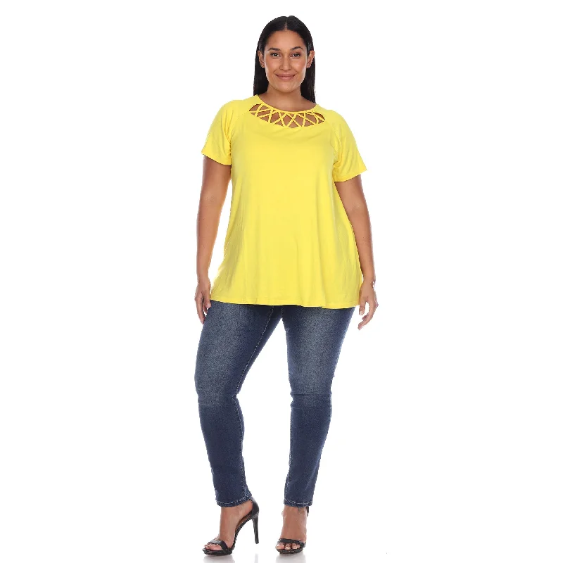 crisscross-cutout-short-sleeve-top-plus