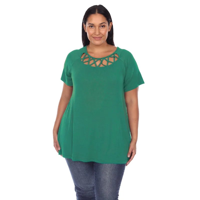 crisscross-cutout-short-sleeve-top-plus