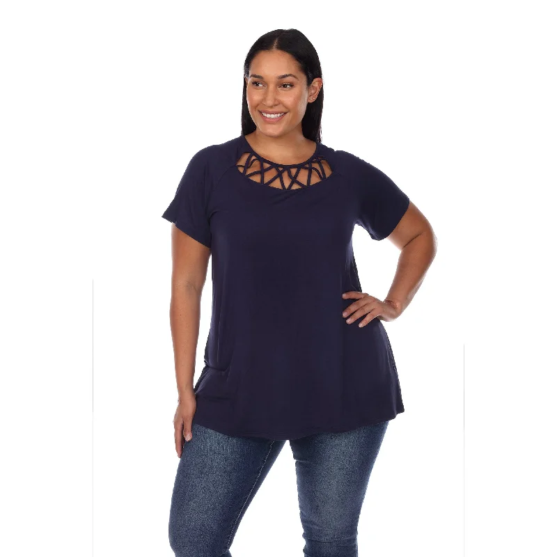 crisscross-cutout-short-sleeve-top-plus