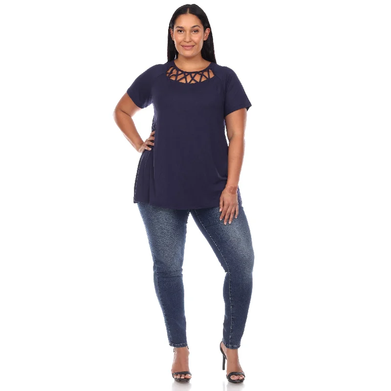 crisscross-cutout-short-sleeve-top-plus