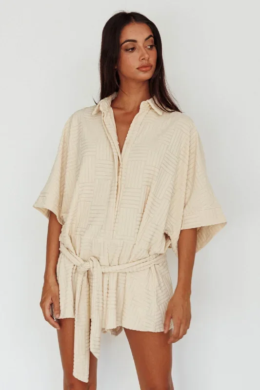 daytona-beach-button-up-romper-textured-beige