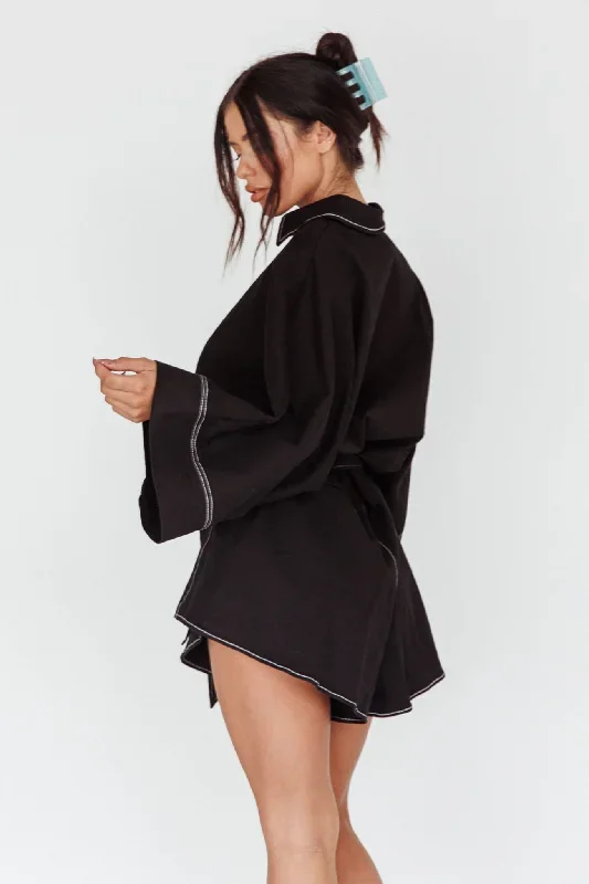 daytona-beach-long-sleeve-shirt-romper-black