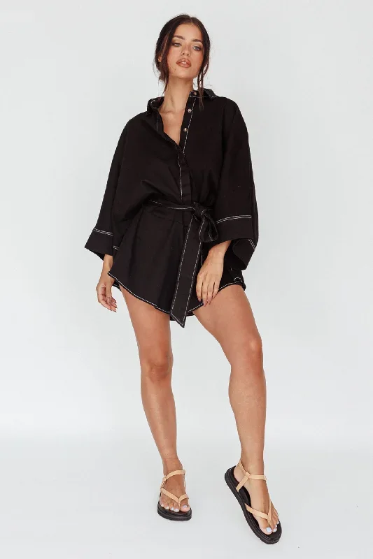 daytona-beach-long-sleeve-shirt-romper-black