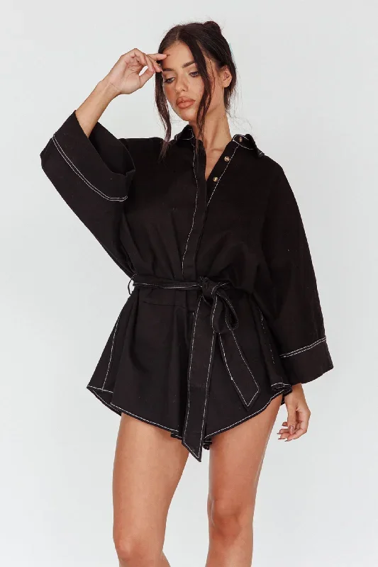 daytona-beach-long-sleeve-shirt-romper-black