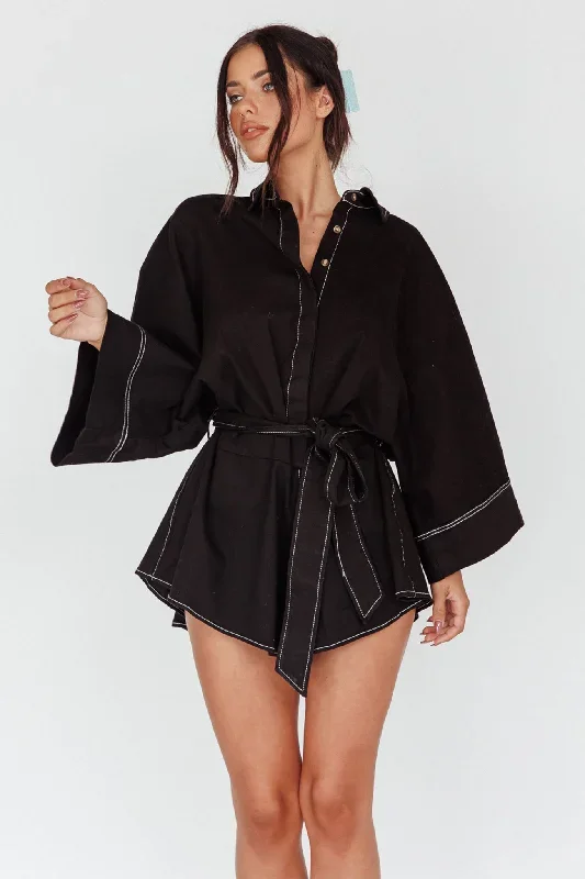 daytona-beach-long-sleeve-shirt-romper-black