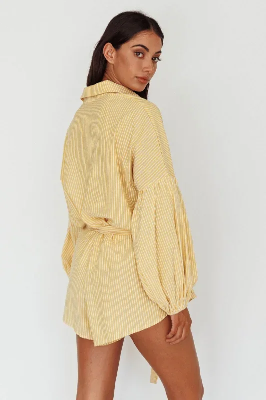 daytona-beach-long-sleeve-shirt-romper-yellow-stripe