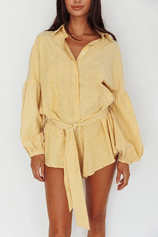 daytona-beach-long-sleeve-shirt-romper-yellow-stripe