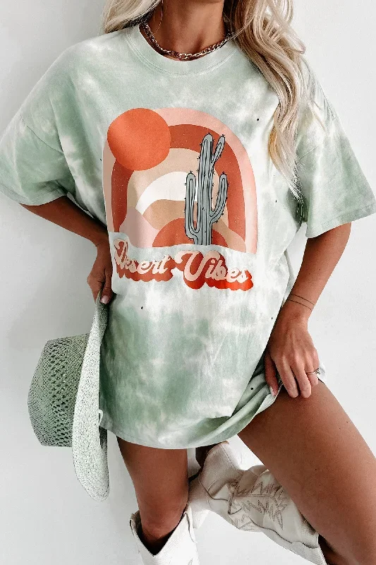 desert-dusk-oversized-distressed-tie-dye-graphic-t-shirt-pastel-green-print-on-demand