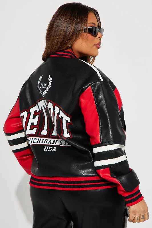 detroit-faux-leather-bomber-jacket-black-red