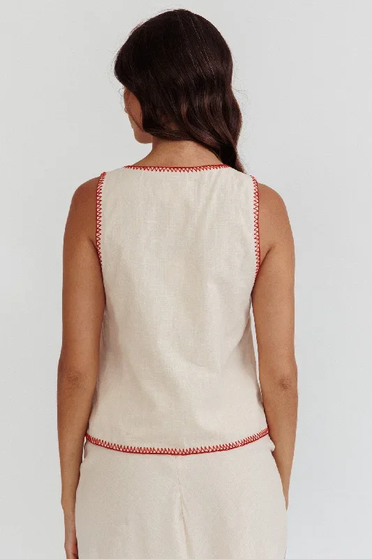 dose-of-sunshine-blanket-stitch-vest-top-beige