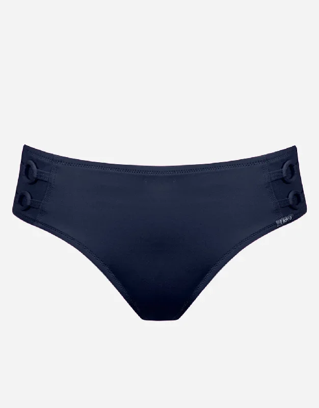 Harmony Wide Side Ring Bikini Pant - Lazuli