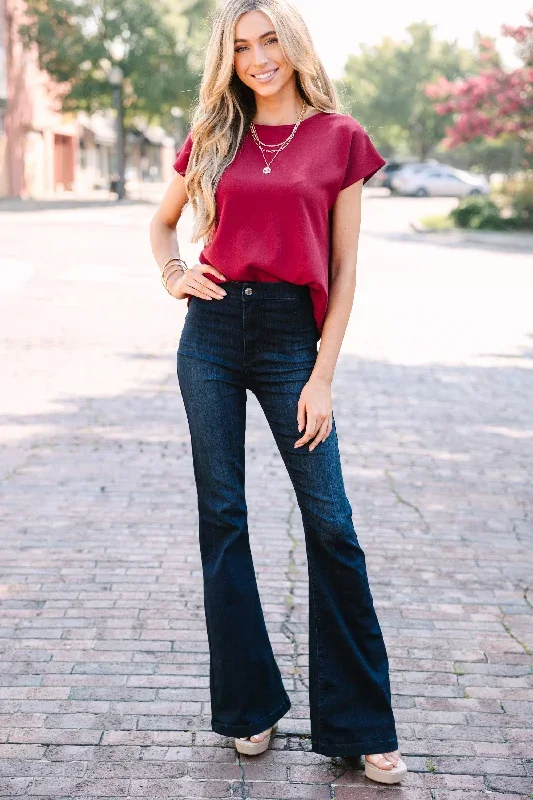 hello-beautiful-marsala-red-cap-sleeve-top