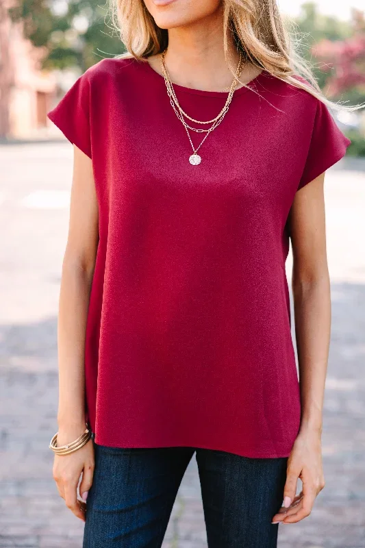 hello-beautiful-marsala-red-cap-sleeve-top