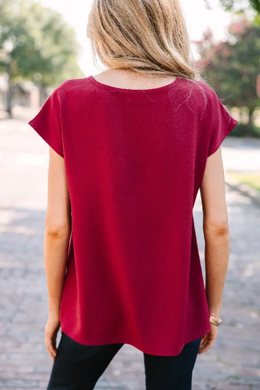 hello-beautiful-marsala-red-cap-sleeve-top