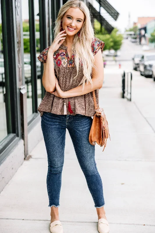 here-for-the-journey-brown-embroidered-top