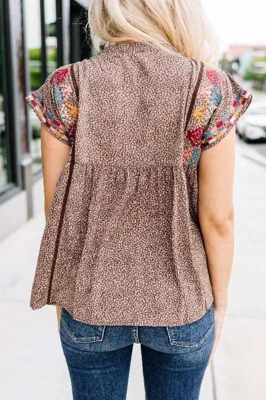 here-for-the-journey-brown-embroidered-top