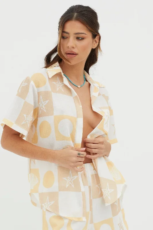 just-a-hunch-button-shirt-shell-print-yellow-multi