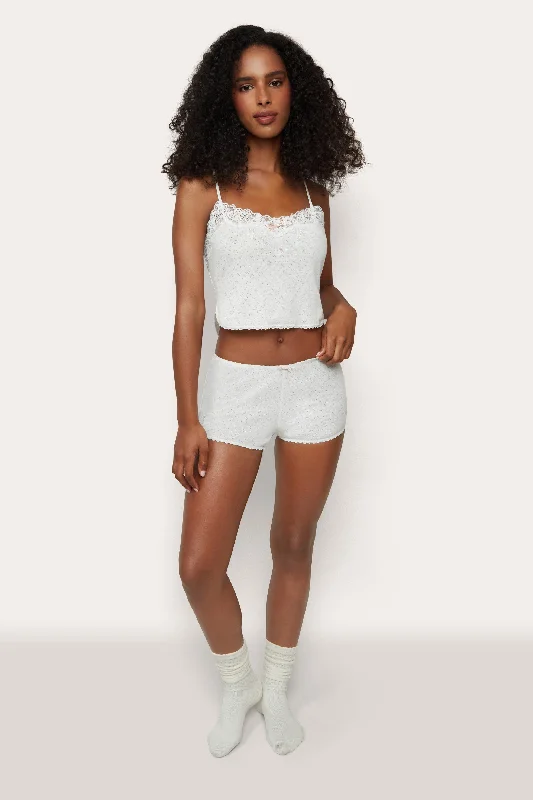 Laila Pointelle Short