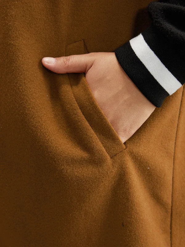 lapel-collar-patchwork-contrast-trim-coat