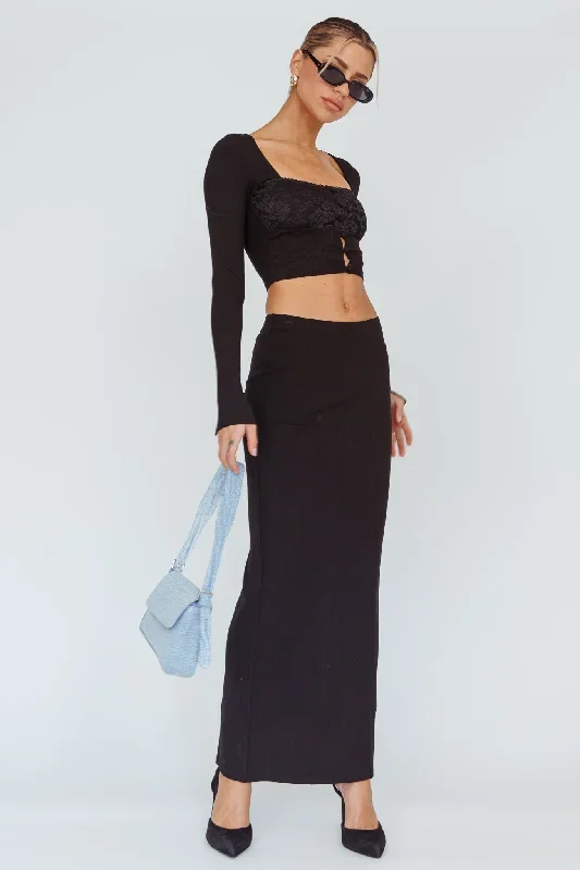 lauryn-stretch-maxi-skirt-black