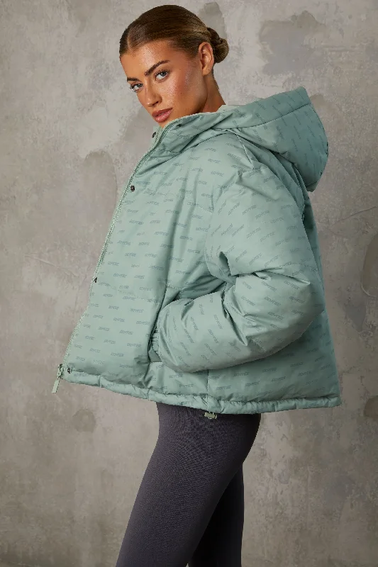 layer-up-reversible-puffer-with-repeat-logo-iceberg-green