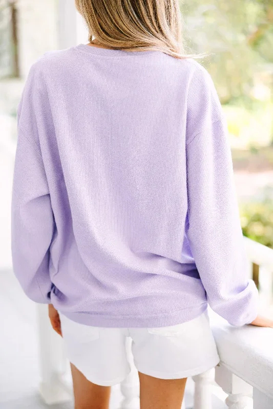 lets-get-creative-lilac-purple-graphic-corded-sweatshirt