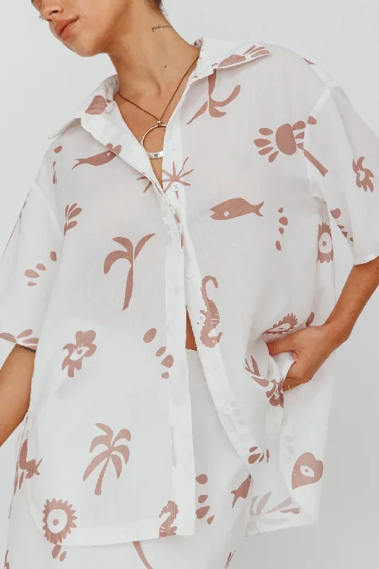 light-aura-button-up-shirt-print-white-tan