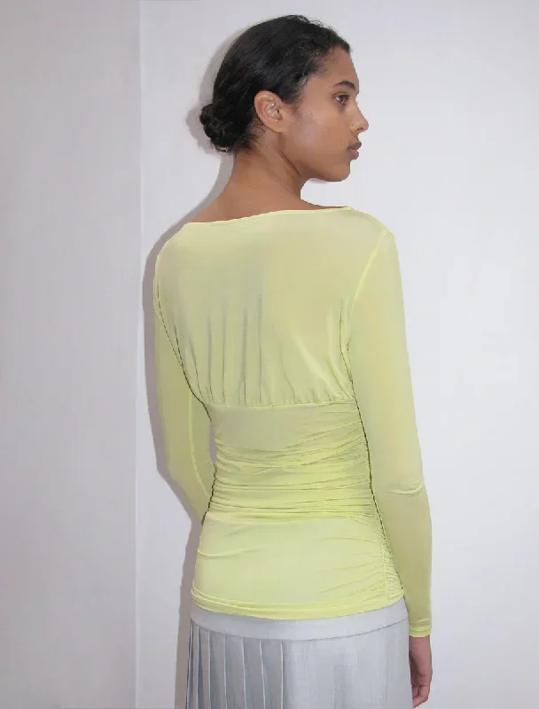 lil-delicate-sheer-long-sleeved-drape-top-yellow