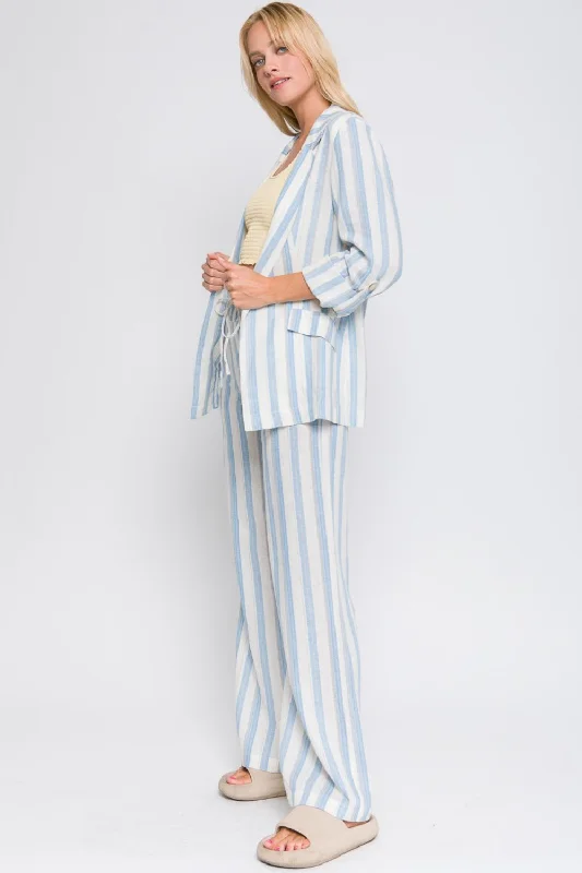 love-tree-linen-woven-striped-blazer