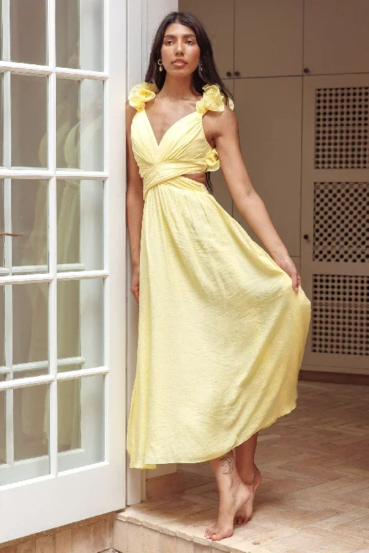 madara-laced-back-ruffle-dress-yellow