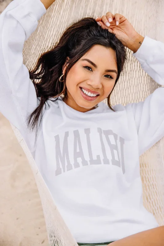 Malibu White Graphic Sweatshirt