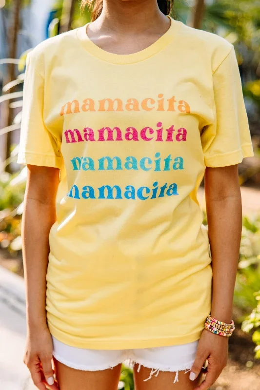 mamacita-heather-yellow-graphic-tee