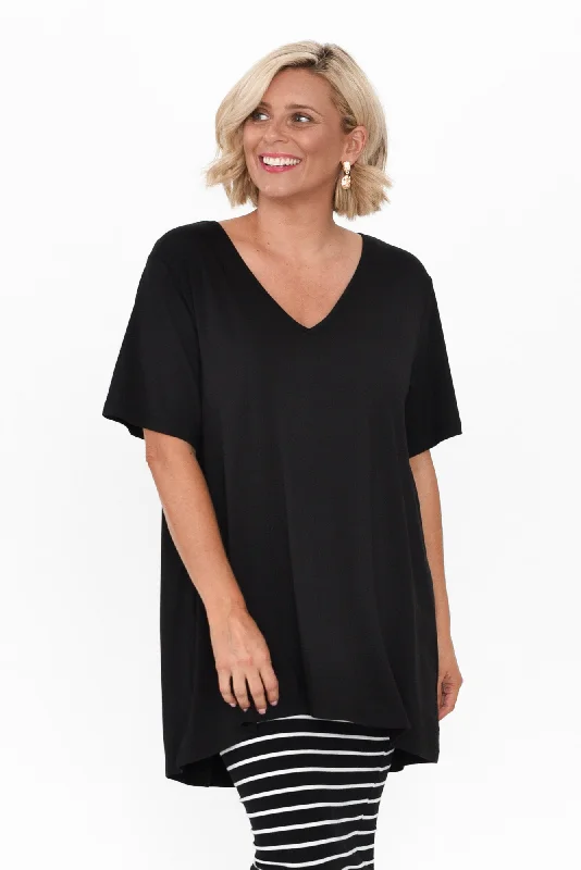 Novella Black Bamboo Top