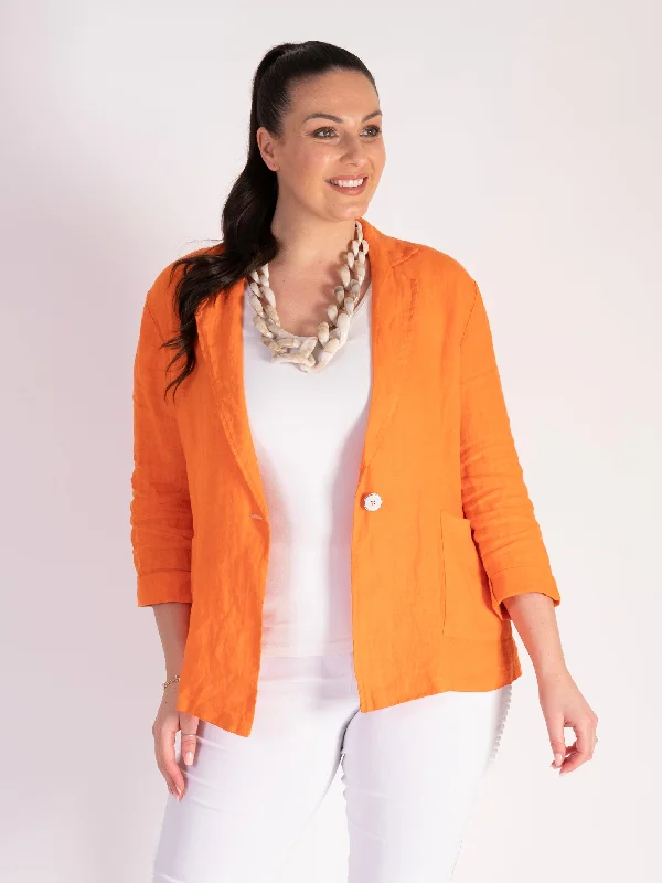 orange-linen-jacket-with-lace-back-panel